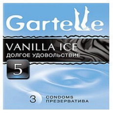  Презервативы Gartelle, vanilla ice долгое удовольствие (3 шт)  | Био Маркет