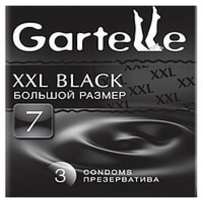  Презервативы Gartelle № 12, XXL Black Большой размер  | Био Маркет